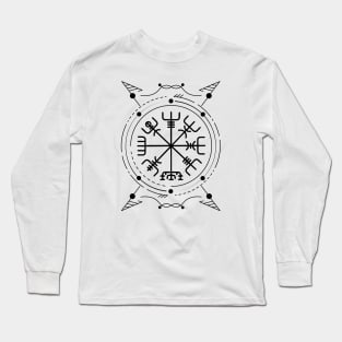 Vegvisir - The Viking Compass | Norse Pagan Symbol Long Sleeve T-Shirt